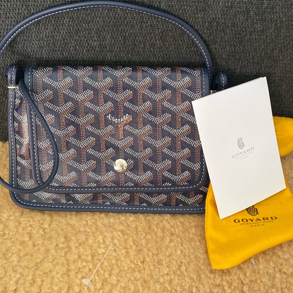 Goyard Plumet crossbody navy blue